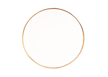 Dinner Plate Gold-White