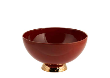 Bowl Small With Gold-Coral