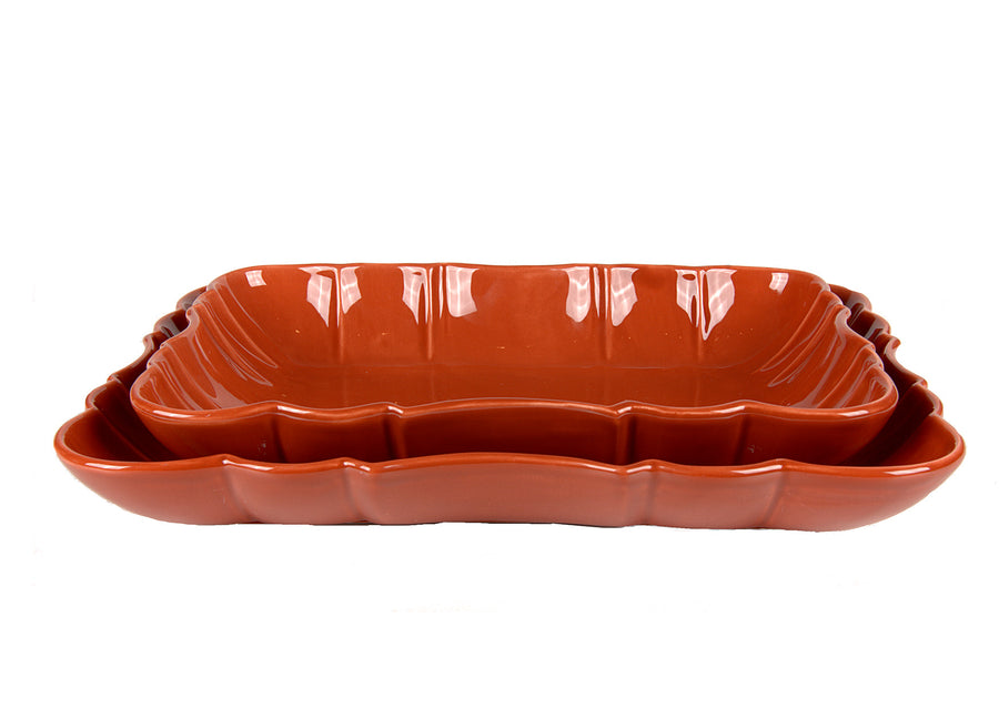 Deep Platter Medium-Coral