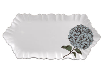 HYDRANGEA Cloud Appetizer Plate Large-White