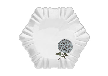 HYDRANGEA Cloud Dinner Plate-White