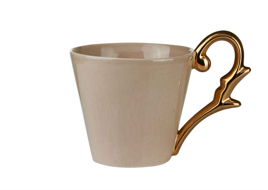 Mug Handle Gold-Beige