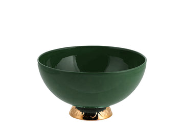 Bowl small with gold-green