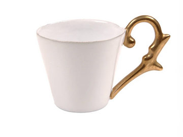 Mug Handle Gold-White