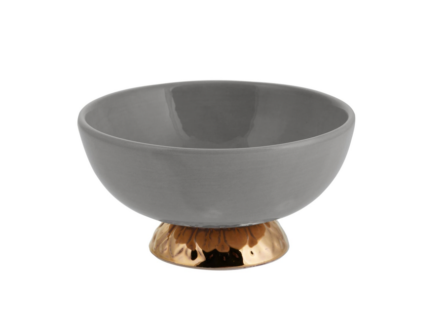 Mini Bowl Gold-Light Grey