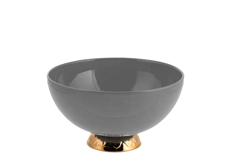 Bowl small with gold-light grey