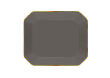 Octave Plate Medium Gold-lıght grey