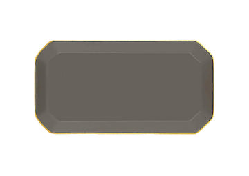 Octave Plate Small Gold-lıght grey