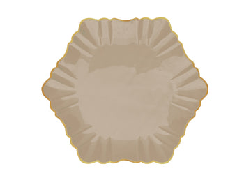 Cloud Dinner Plate Gold- Beige