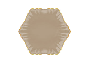 Cloud Main Dish Plate Gold-beige