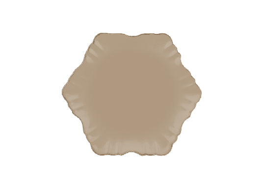 Cloud Cake Plate-beige