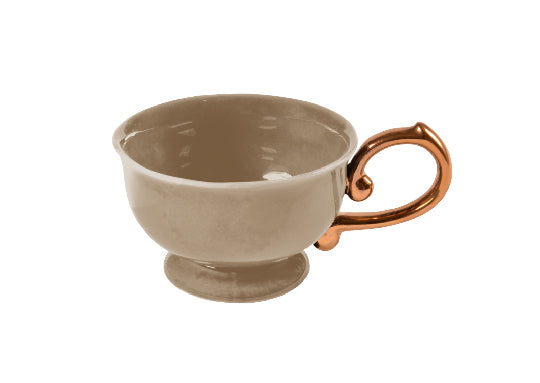 TEA CUP HANDLE GOLD-beige