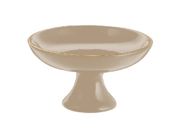 Cookie Platter Large Gold-beige