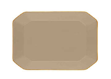 OCTAVE PLATE LARGE GOLD-BEIGE