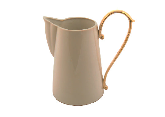 Pıtcher large handle gold-beige