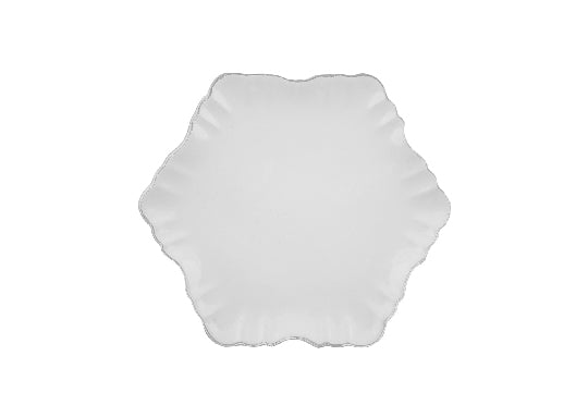 Cloud Cake Plate-white