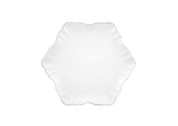 Cloud Cake Plate-white