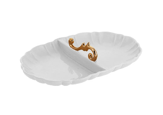 Appetizer Handle Gold-White