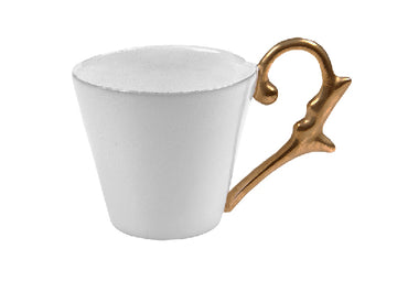 Mug Handle Gold-White