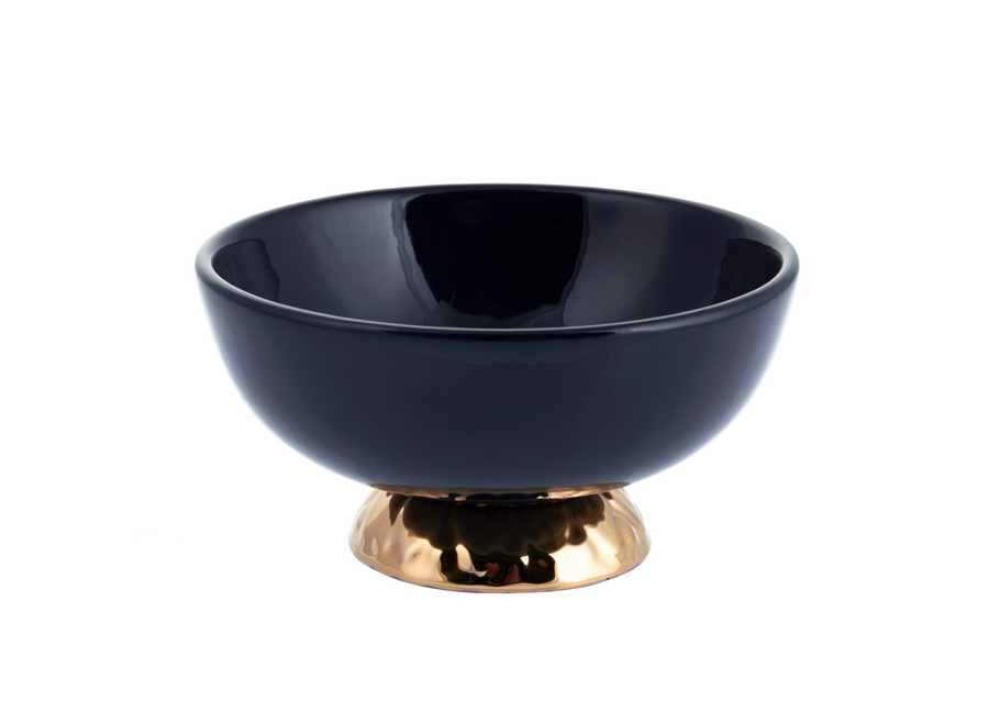 Mini Bowl Gold-Navy Blue