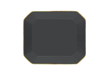 Octave Plate Medium Gold-Dark Grey