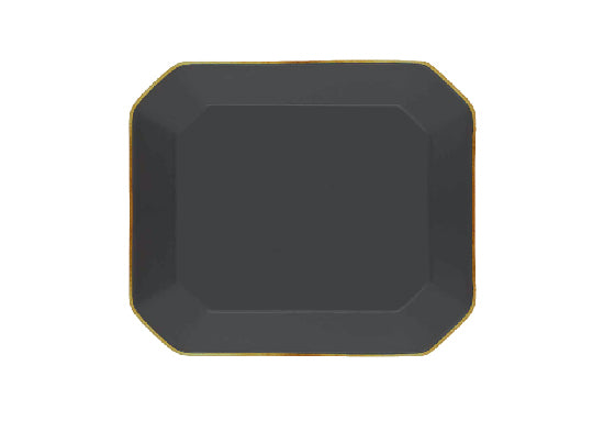 Octave Plate Medium Gold-Dark Grey