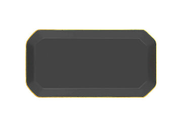 Octave Plate Small Gold-Dark Grey