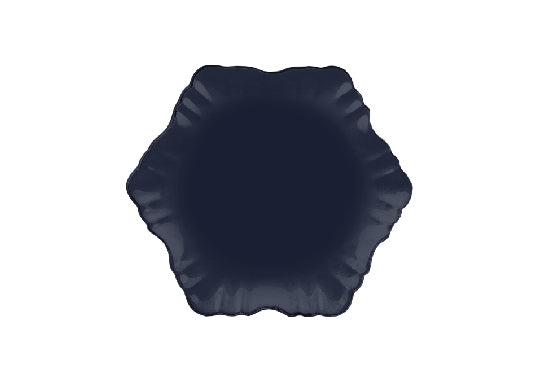 Cloud Cake Plate-navy blue