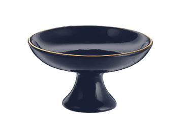 Cookie Platter Large Gold-navy blue