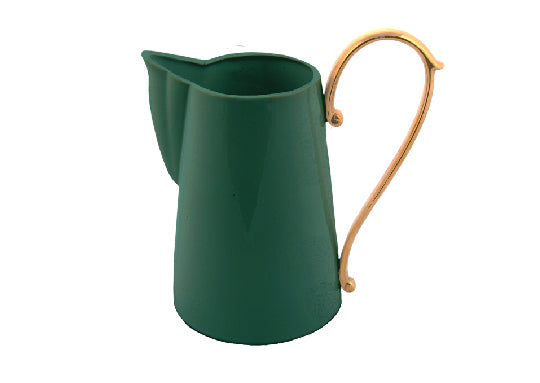 Pitcher Large Handle Gold-Green