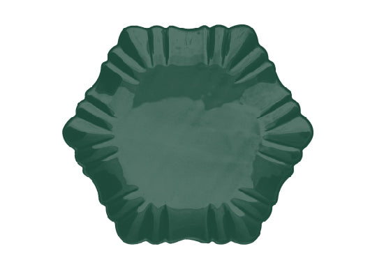 cloud dinner plate- green