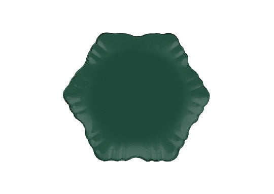 cloud cake plate-green