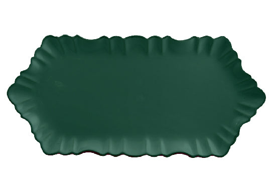 Cloud Appetizer Plate Large-Green