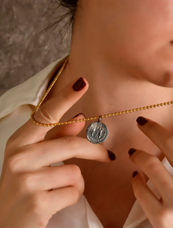 Antoninianus Diocletian Ball Chain Necklace