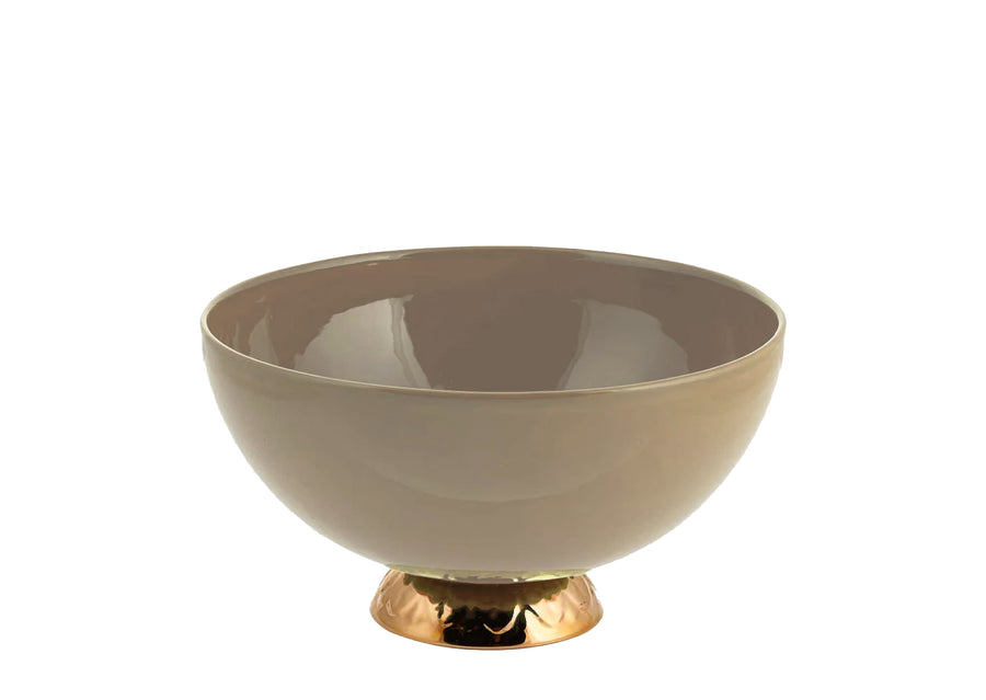 Bowl Small With Gold-Beige