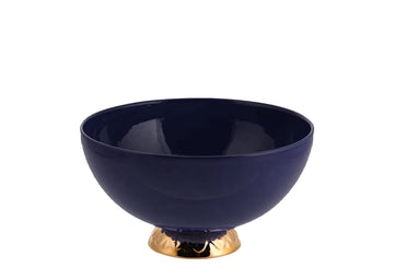 Bowl small with gold-navy blue