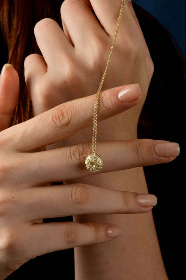 Sea Urchin Gold Necklace