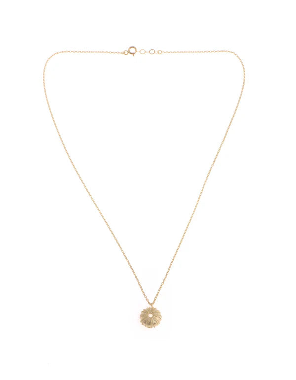 Sea Urchin Gold Necklace