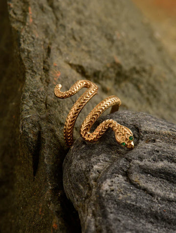 Roman Reptile Gold Ring