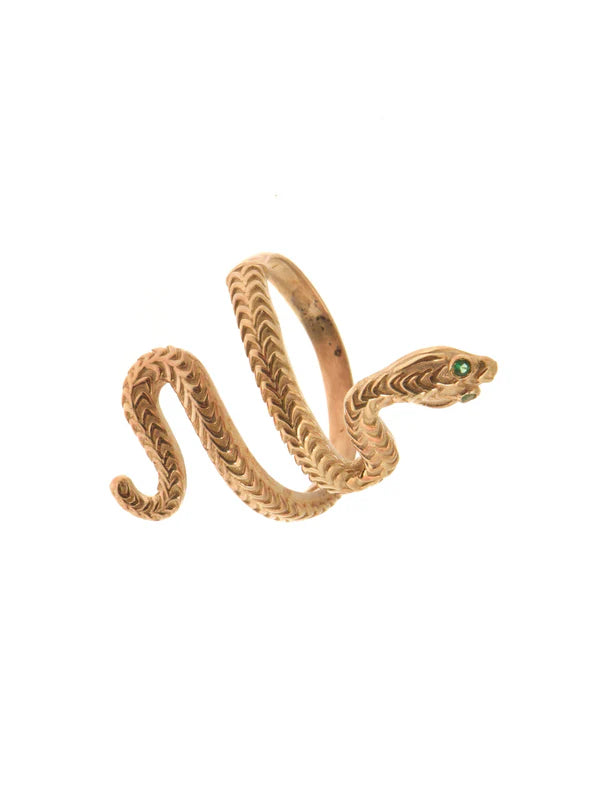 Roman Reptile Gold Ring