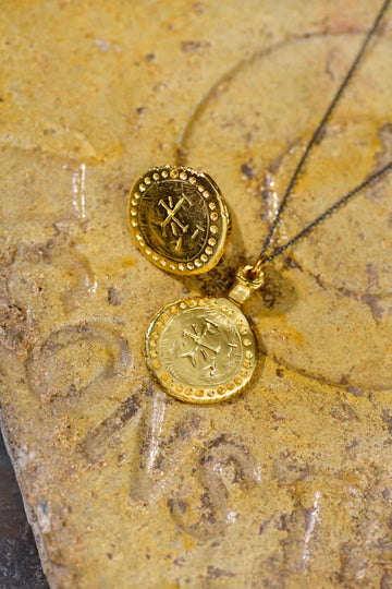 Chi (X) Ro (P) Monogram Necklace