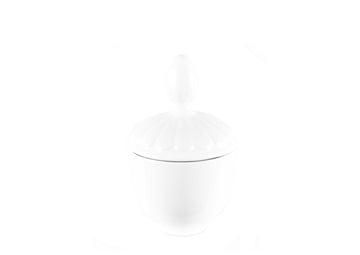 Covered Bowl Small-White