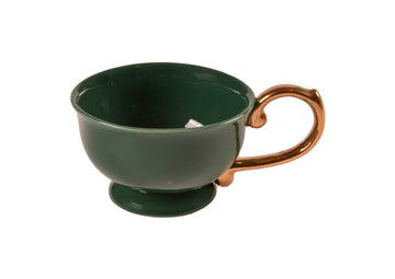 Tea Cup Handle Gold-Green