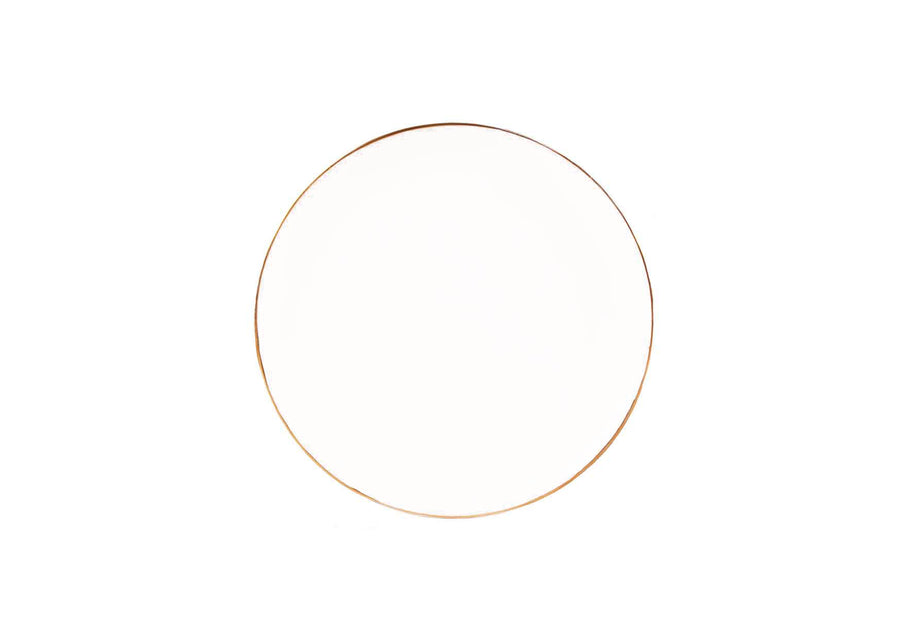 Dessert Plate Gold-White
