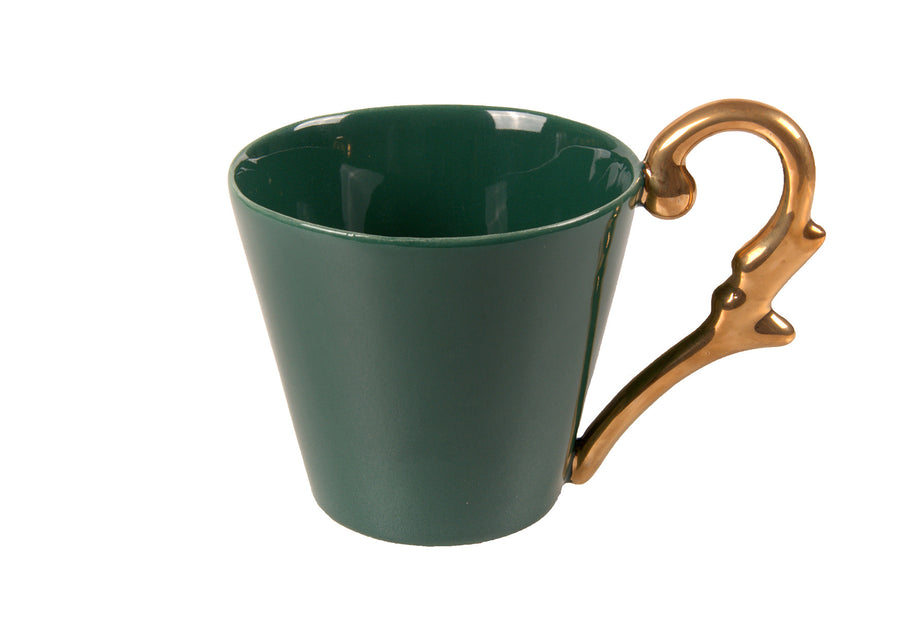 Mug Handle Gold-Green
