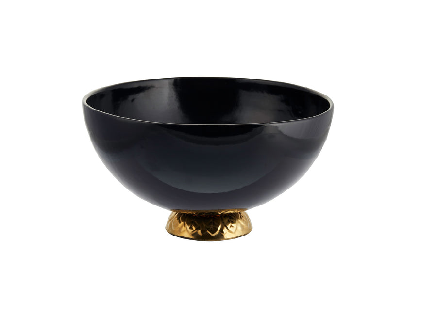 BOWL SMALL WITH GOLD-BLACK