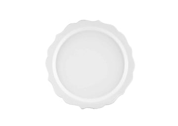 Lotus Dessert Plate-White