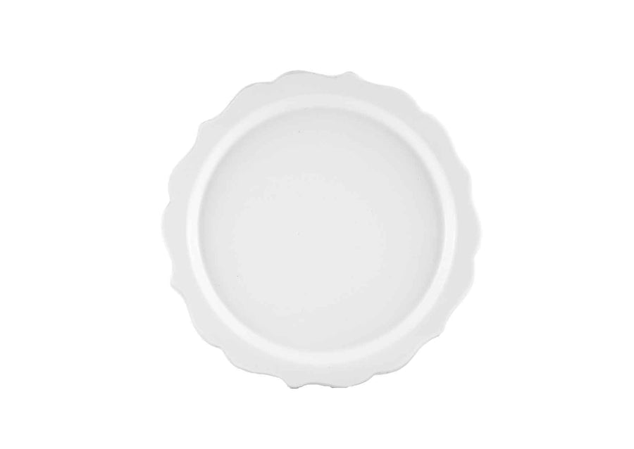Lotus Dessert Plate-White