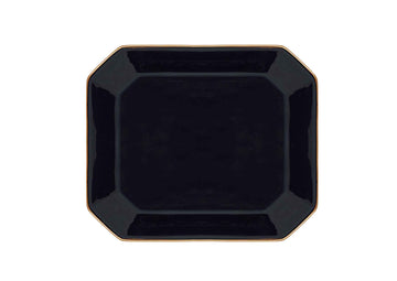 Octave Plate Medium Gold-Navy Blue