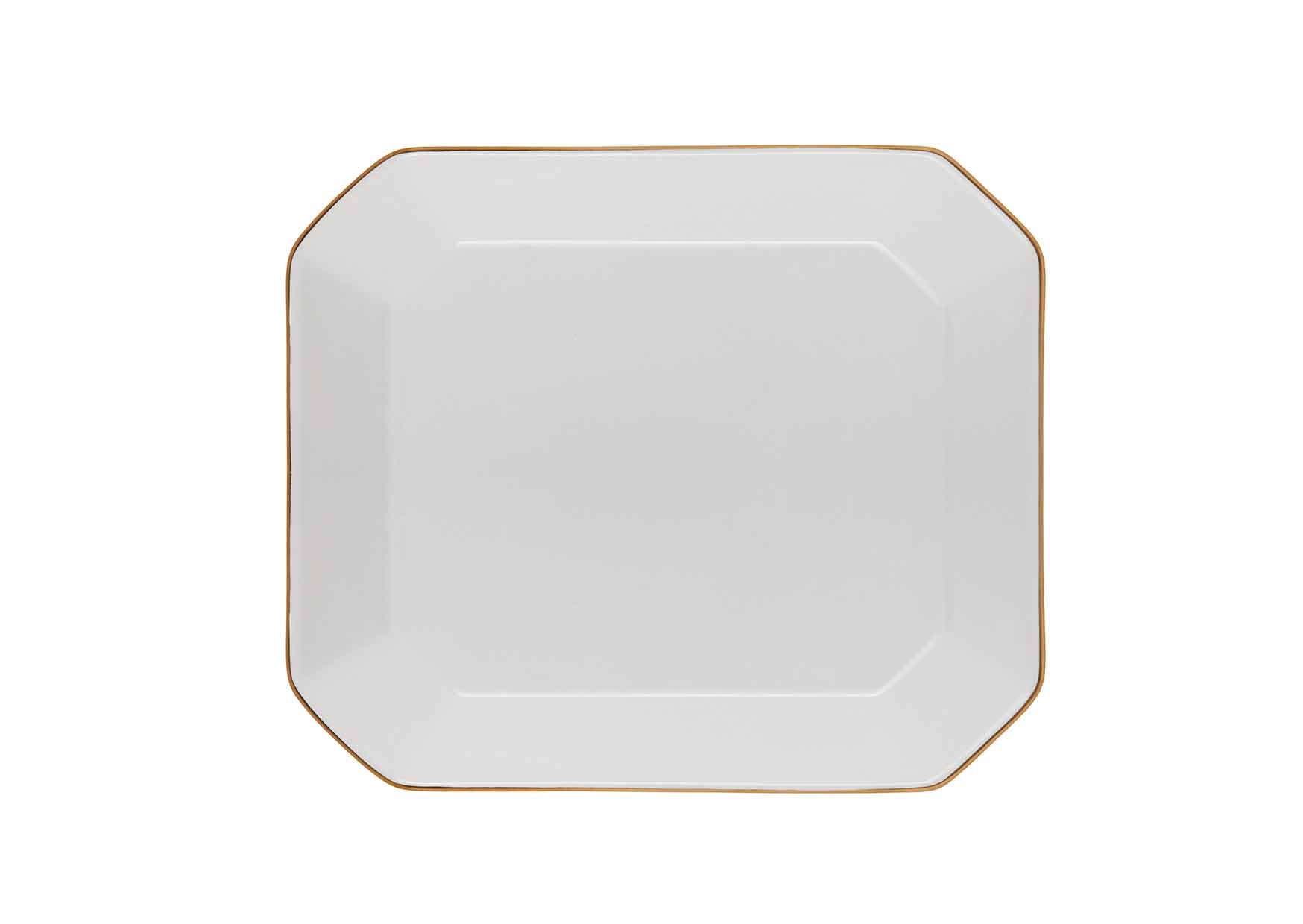 Octave Plate Medium Gold-White